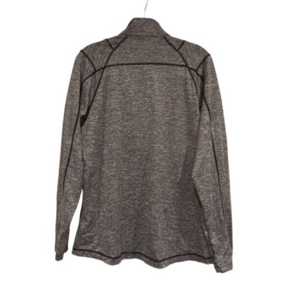 Antigua Pullover Women's Large Black Half Zip Ladies Jacket Thumb Holes - Picture 2 of 9